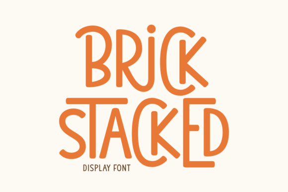 Brick Stacked: A Bold and Playful Font for Every Creative Project