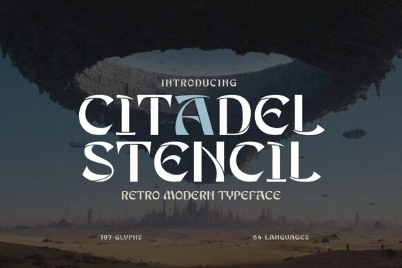 Citadel Stencil: Where Retro Charm Meets Future-Forward Design
