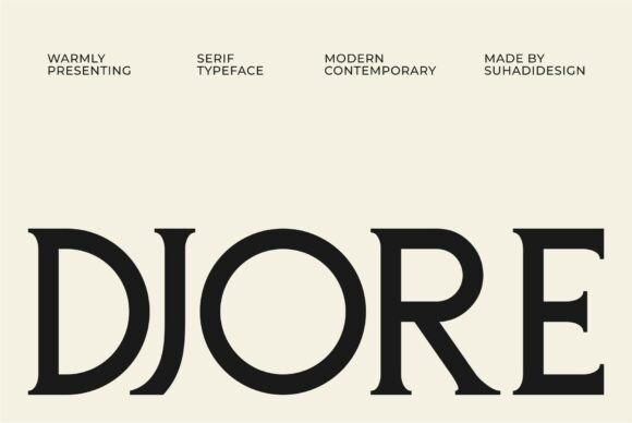 Djore: The Modern Serif Font Redefining Elegant Design