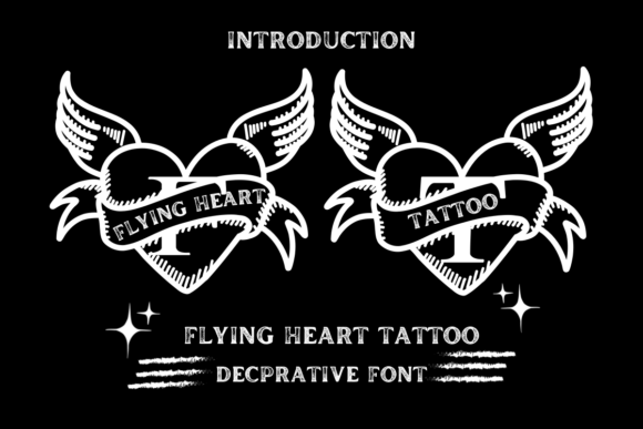 Flying Heart Tattoo: A Font That Carries Your Brand's Story