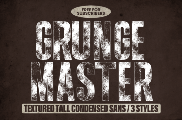 Grunge Master: The Typeface That Screams Authenticity