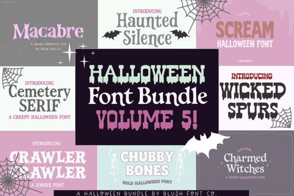 Halloween Bundle Volume 5: Fonts That Scream Creativity