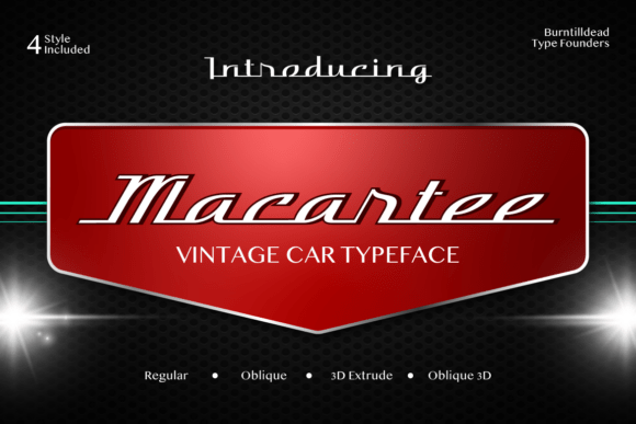 Macartee: A Vintage Typeface with Modern Muscle