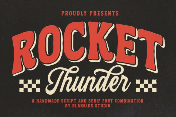 Rocket Thunder: The Vintage Font Duo for Bold Branding