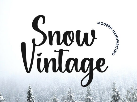 Snow Vintage: A Handwritten Script for Timeless Branding