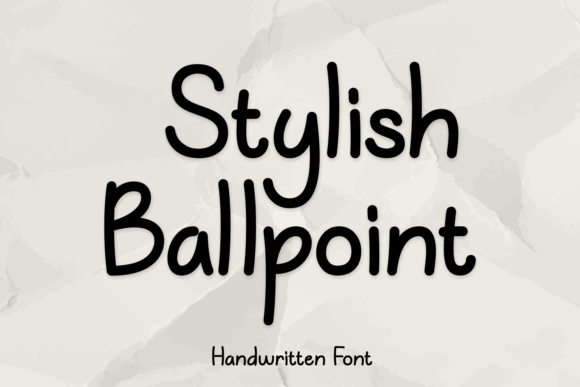 Stylish Ballpoint: The Handwritten Font for Authentic Design