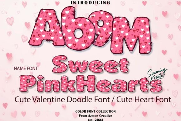 Sweet Pink Hearts: The Font That Brings Playful Romance to Life