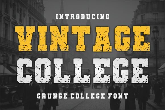 Vintage College: A Font That Brings Authentic Retro Character