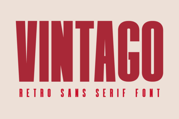 Vintago: The Bold Display Font for Vintage & Modern Projects